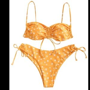 Zaful Floral String Bikini size large